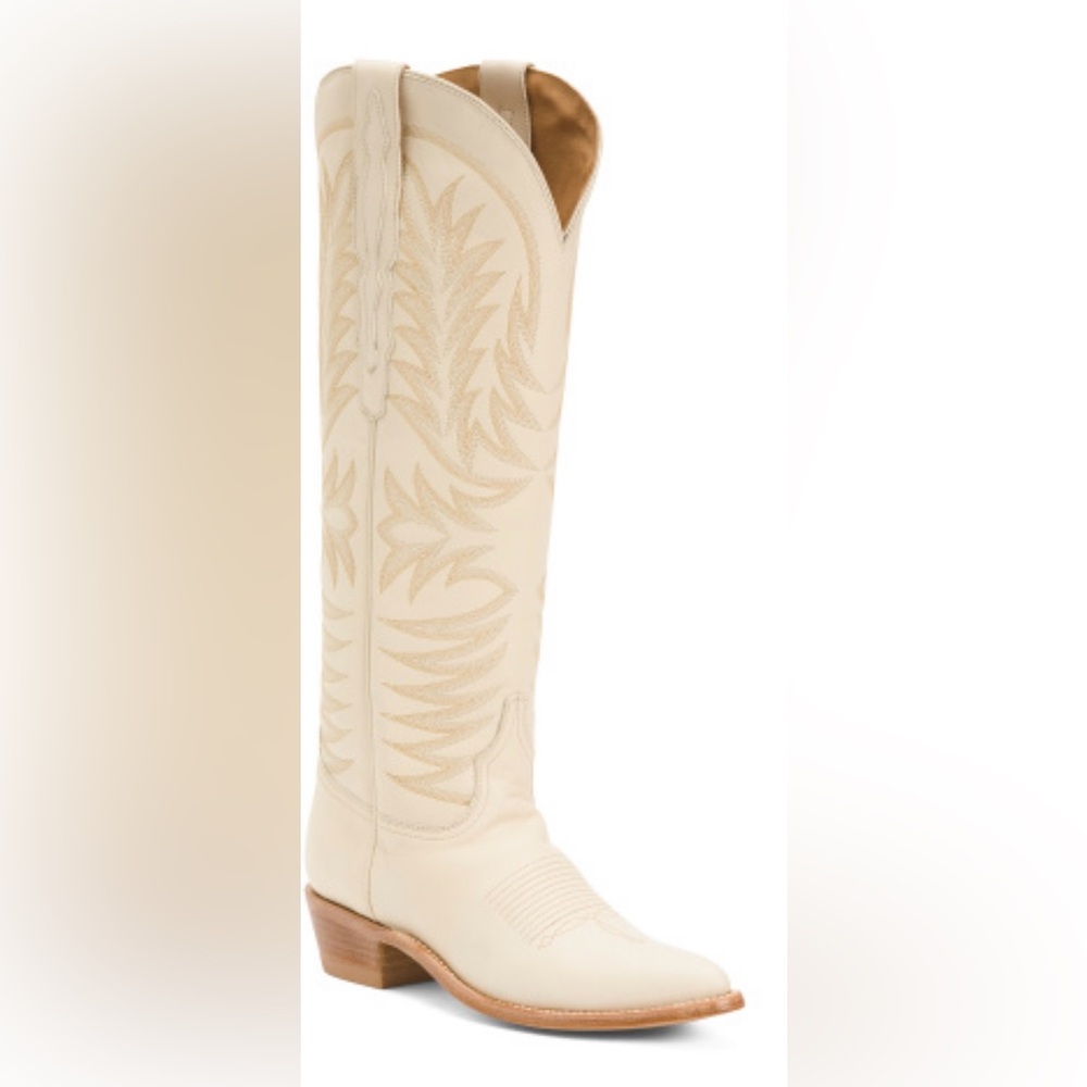 NWT Lucchese Cream Cowboy Boots
